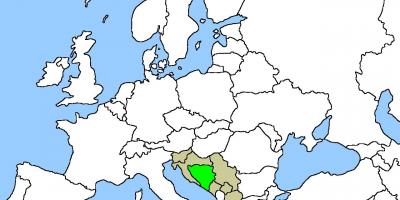 Karta över Bosnien plats på 
