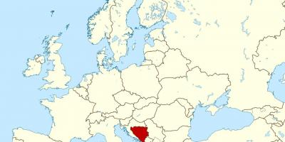Bosnien och Hercegovina på världskartan