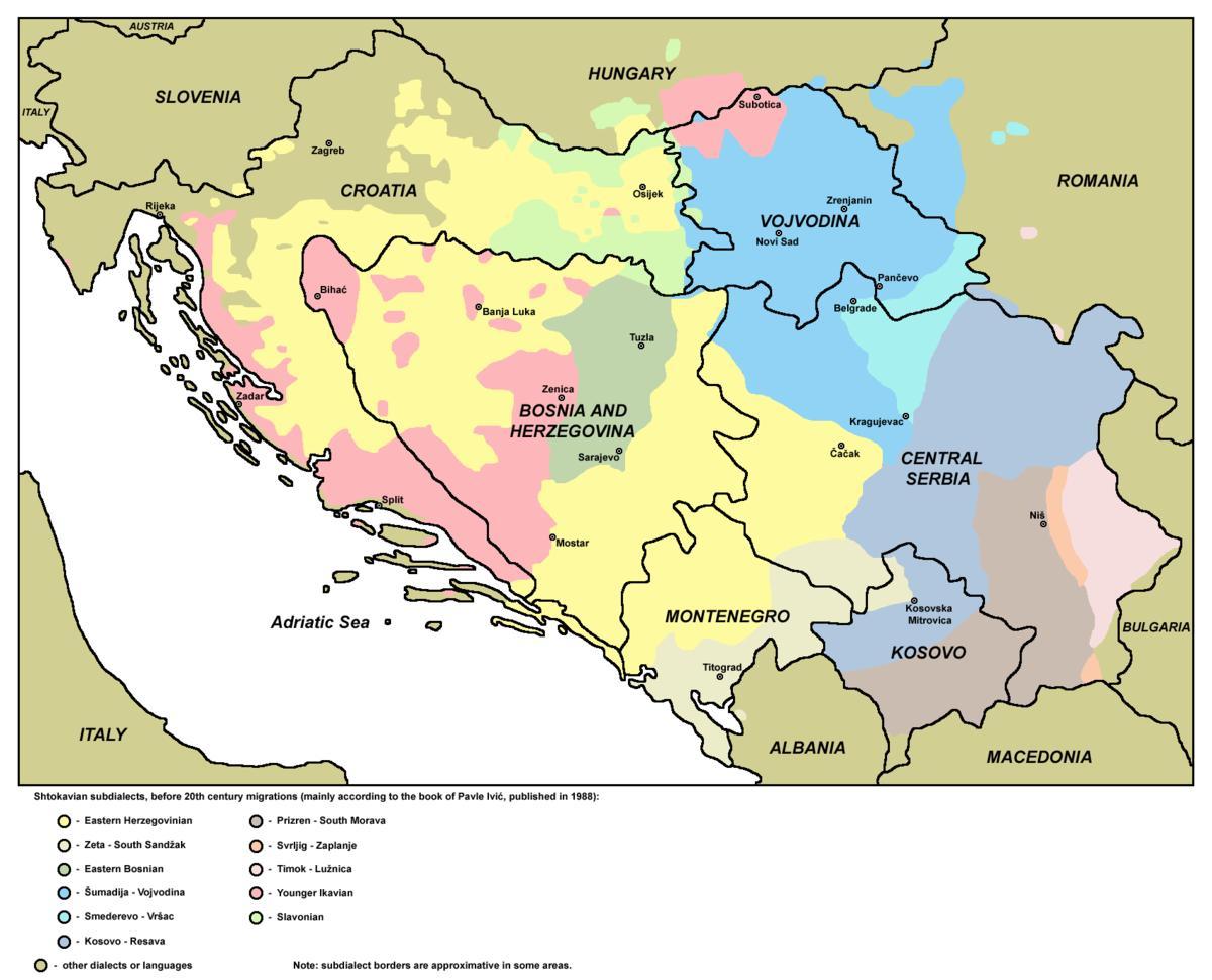 Karta över Bosnien hac 
